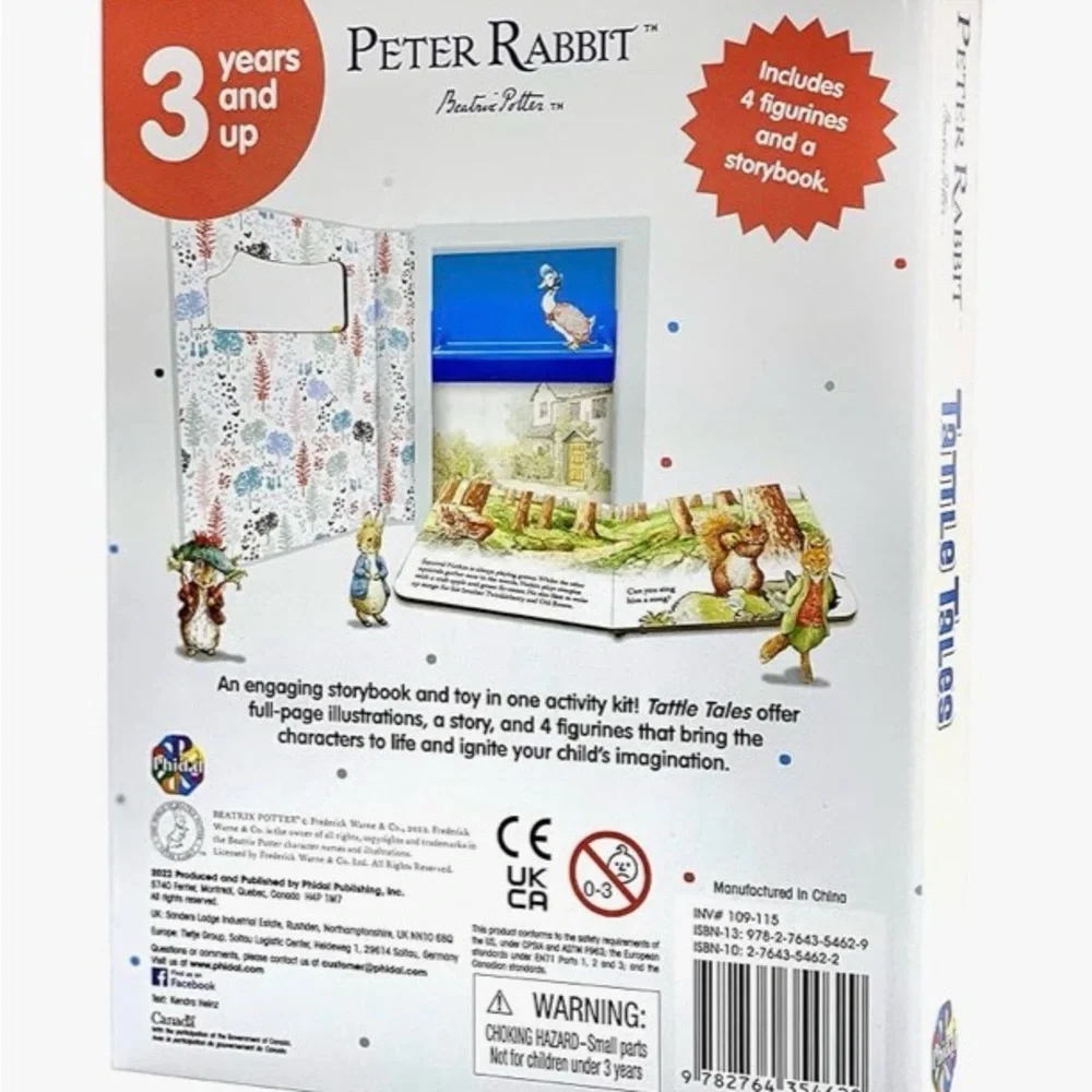 The World of Peter Rabbit Tattle Tales with figures and storybook